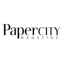 PaperCity Magazine black logo on a white background