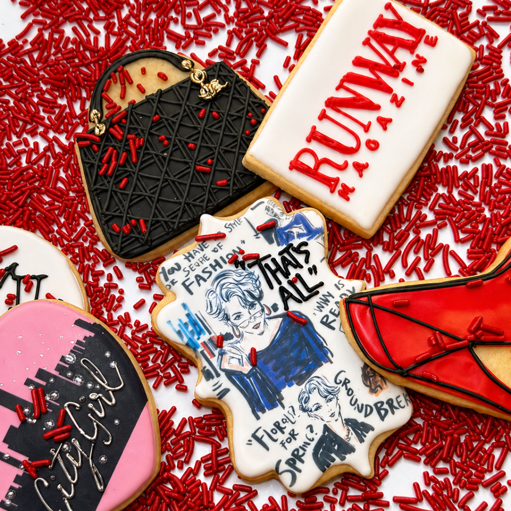 The Devil Eats Cookies assorted fashion-themed sugar cookies