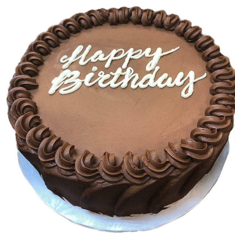 Old-Fashioned Diner Cake with chocolate frosting and icing.