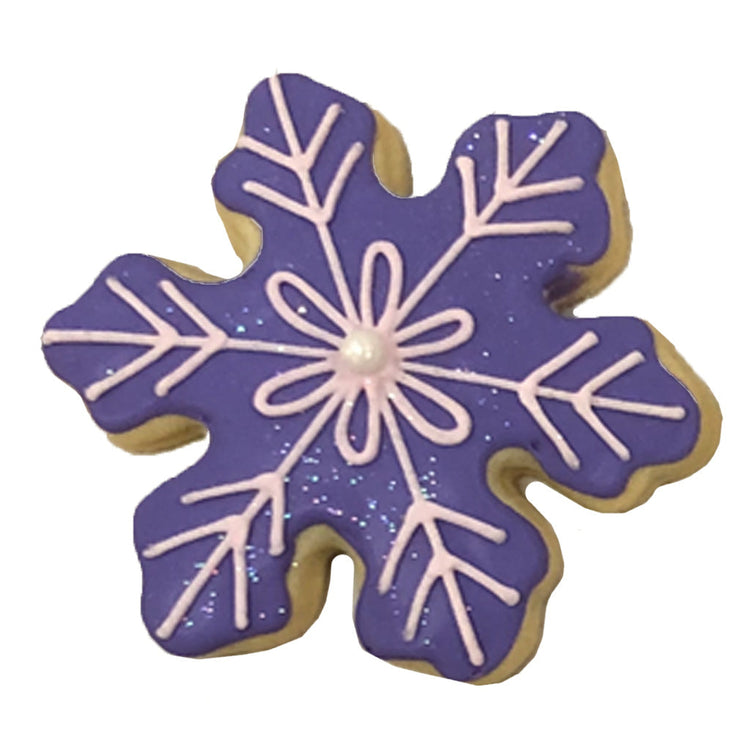 Frozen, Choose Your Own purple snowflake cookie with glitter