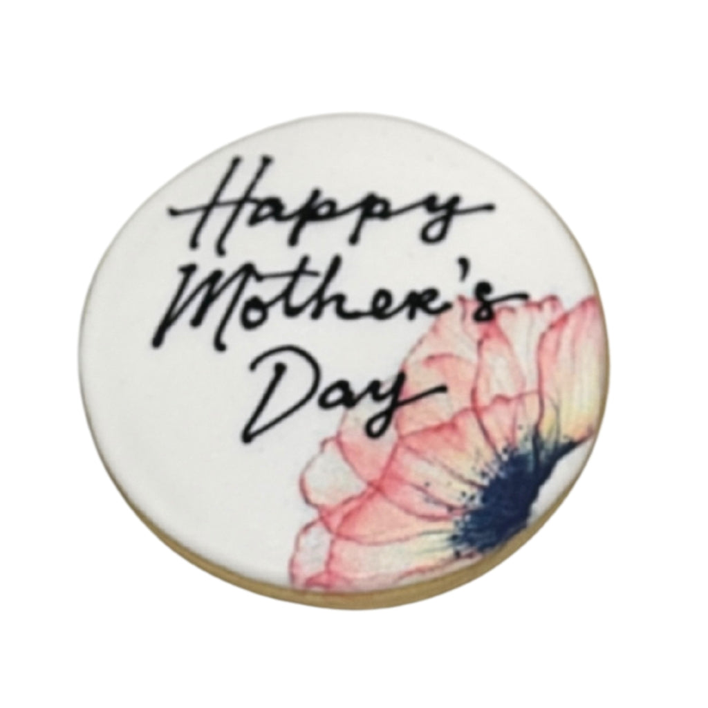 Mother's Day cookie with watercolor flower design