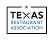 Texas Restaurant Association logo with a fork icon