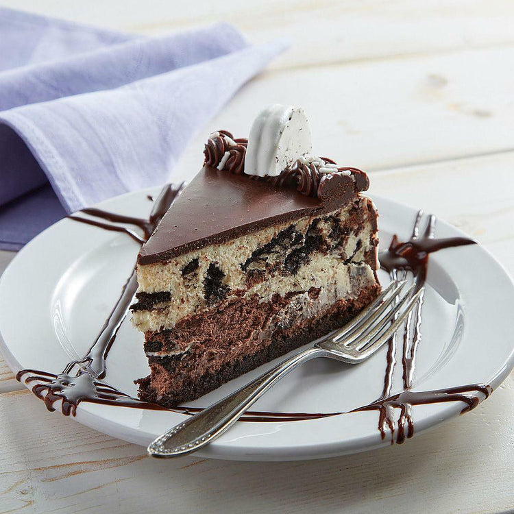 The Big "O" 9-inch chocolate cookie cheesecake slice