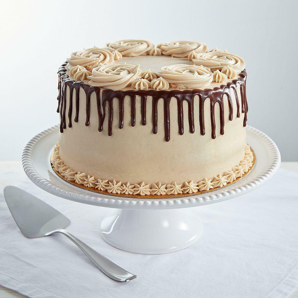 SW Toffee-licious 9-inch cake with chocolate ganache drip