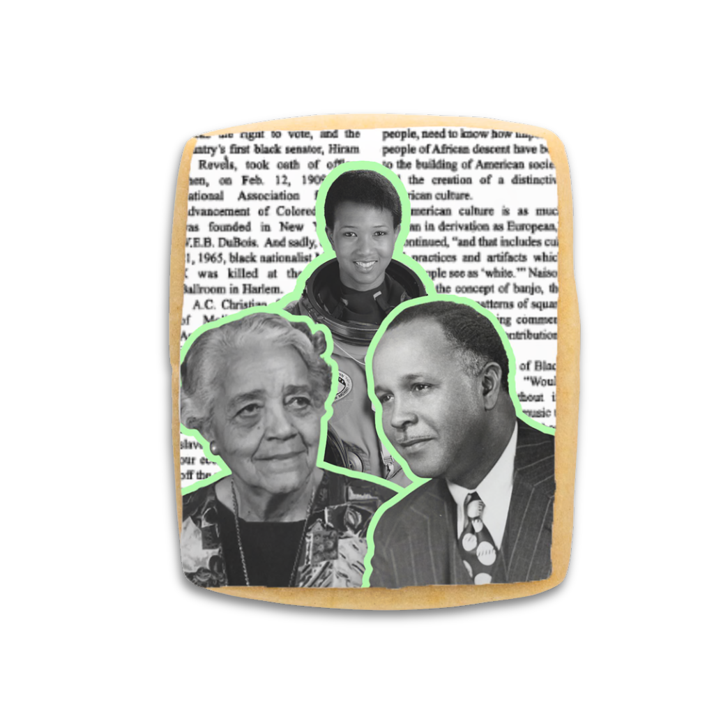 Icons Cookie Collection featuring black and white historical portraits