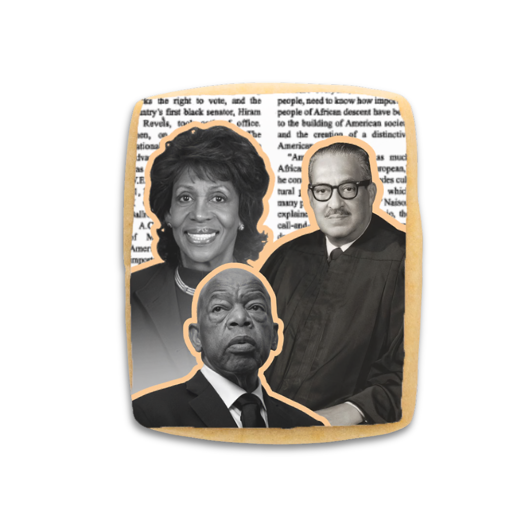 Icons Cookie Collection with black and white portraits.