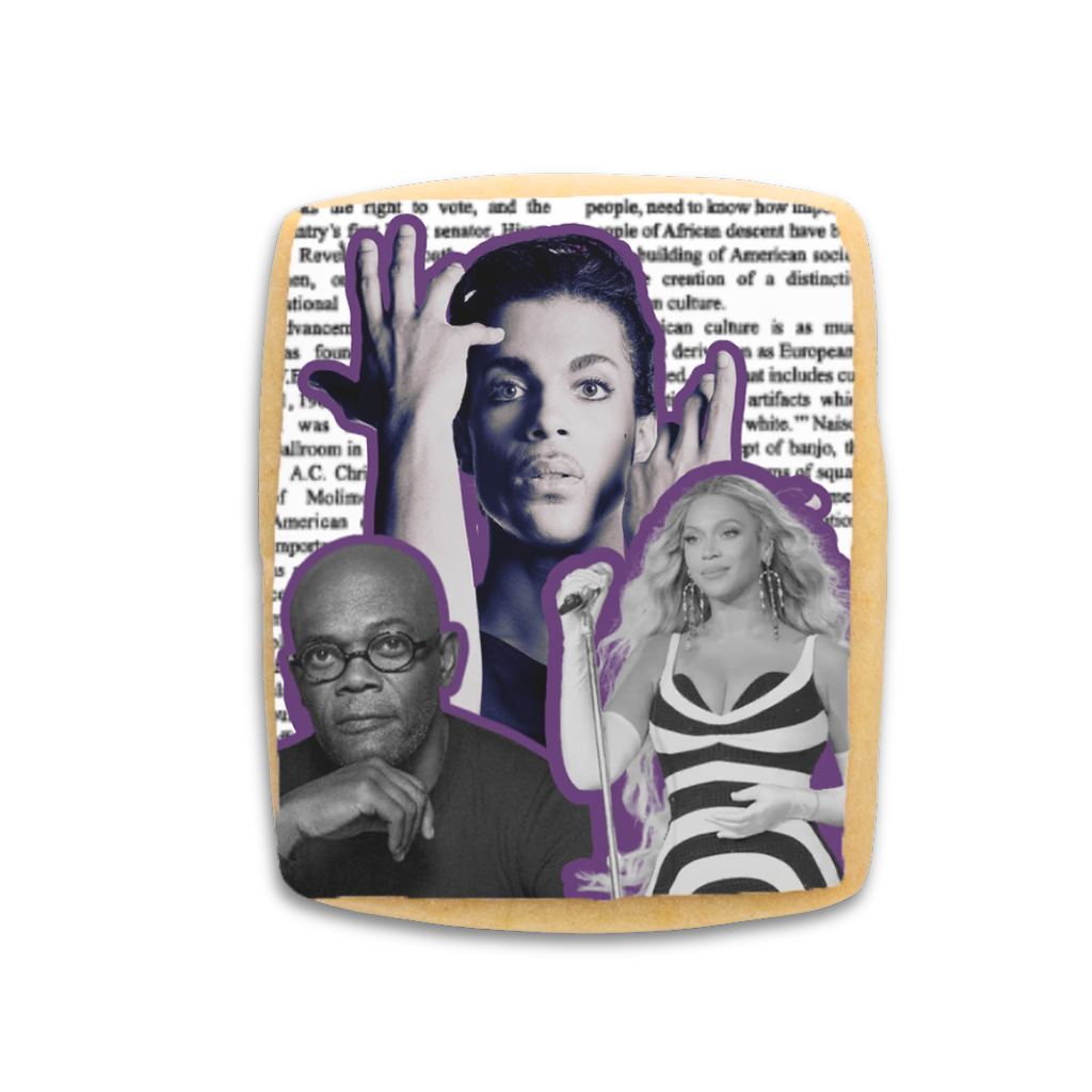Icons Cookie Collection with celebrity photo collage print