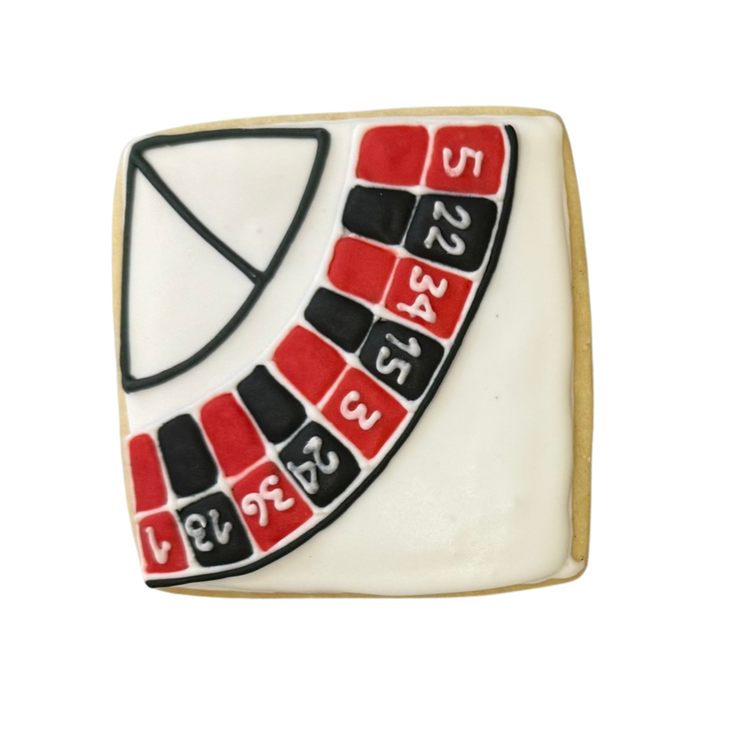 Casino Cookies, Choose Your Own, square roulette wheel design