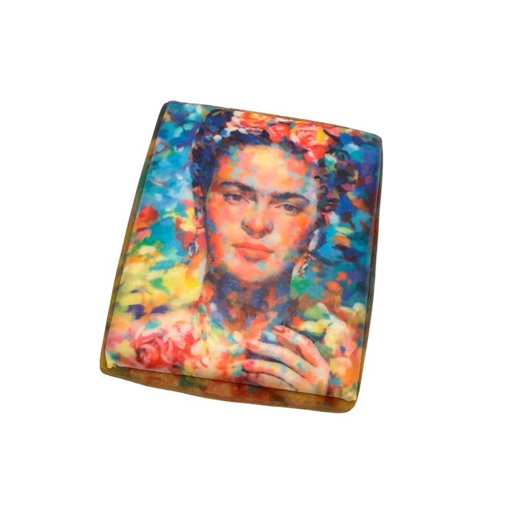 Hispanic Heritage cookie featuring a colorful Frida Kahlo portrait.