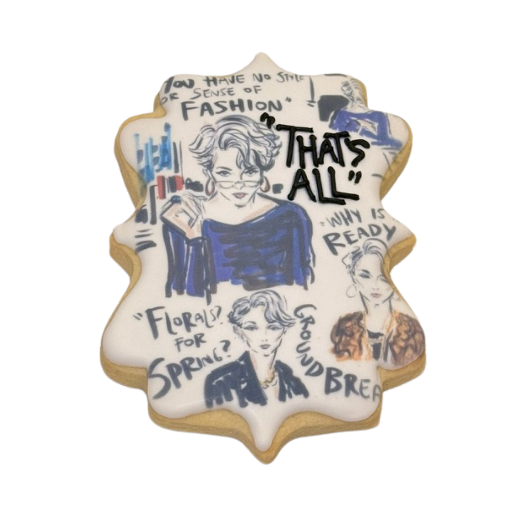 The Devil Eats Cookies featuring fashion illustration icing.