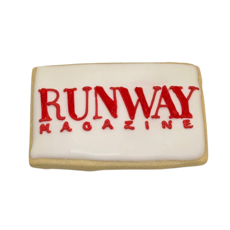 The Devil Eats Cookies rectangular Runway Magazine cookie